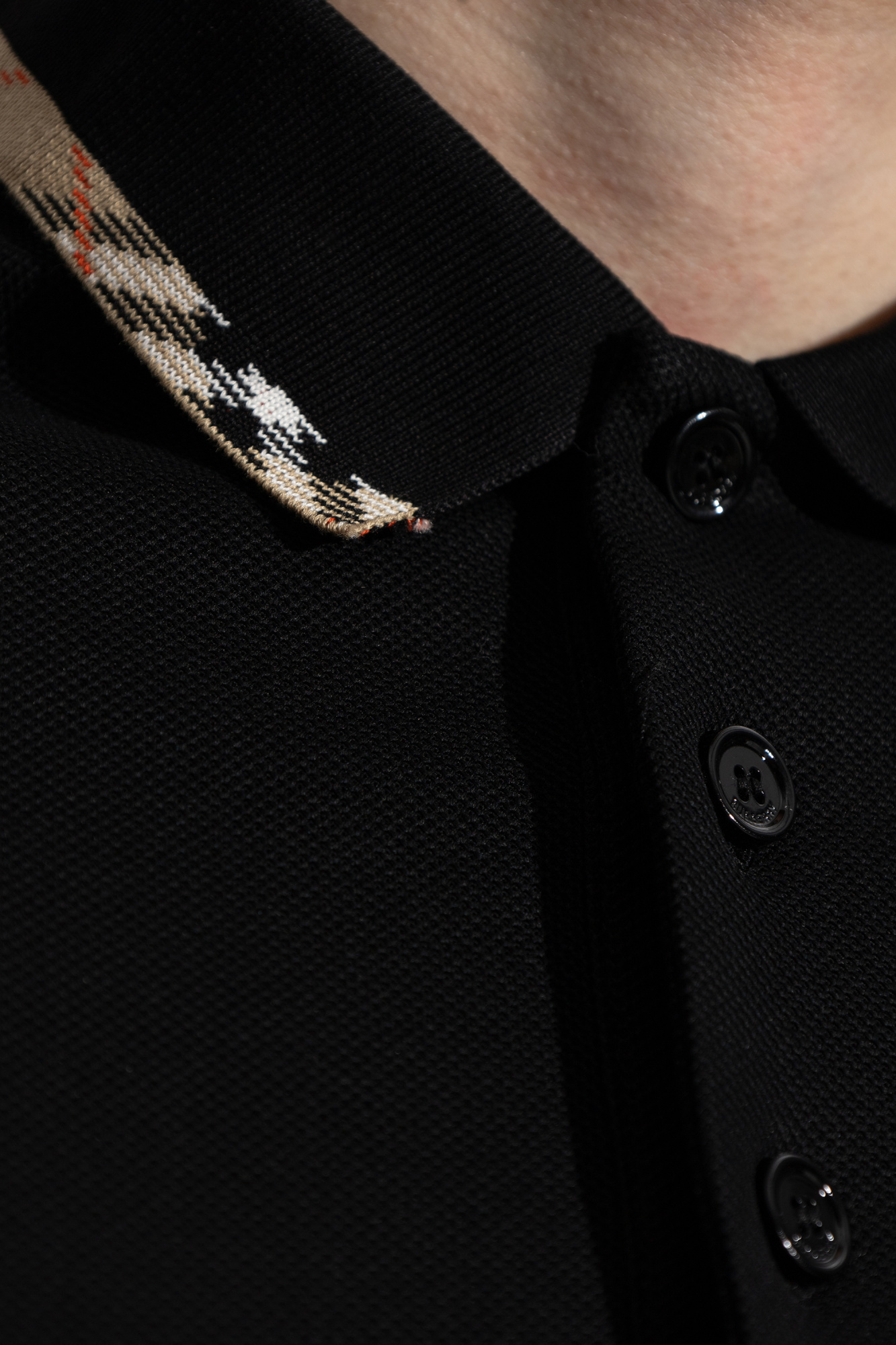 Black 'Eddie' polo Burberry - Vitkac Canada